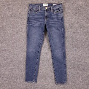 Frame Le Garcon Kinmount Skinny Jeans Womens 28x28 Actual Sz Low Rise Stretch